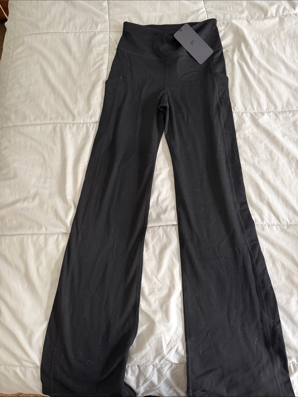 Fabletics Black High-Waist Flare Leggings